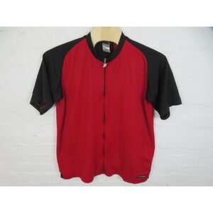 Vintage Reebok Allen Iverson Shirt Mens XL Red Full Zip Warm Up Basketball